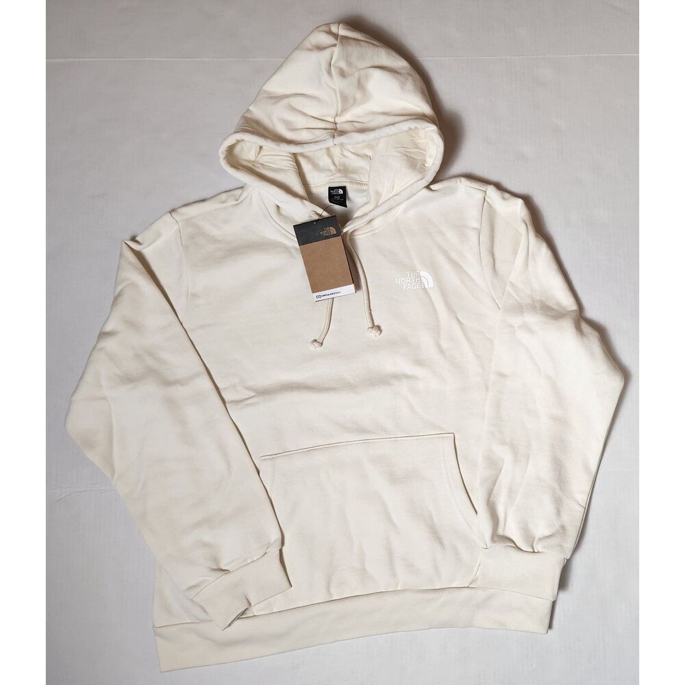 The North Face Evolution Box Hoodie Women’s Large White Dune Cream